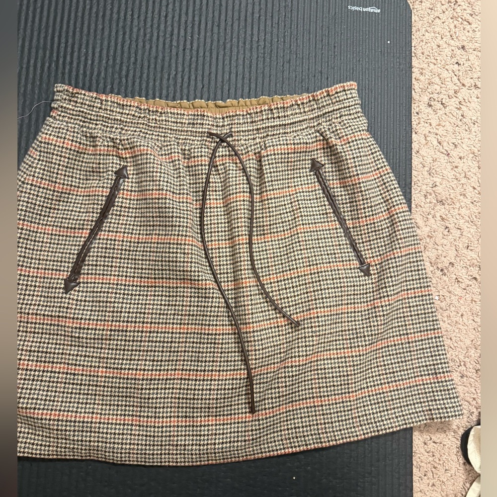 Pomander Place Plaid Women's Skirt with Drawstring Waist